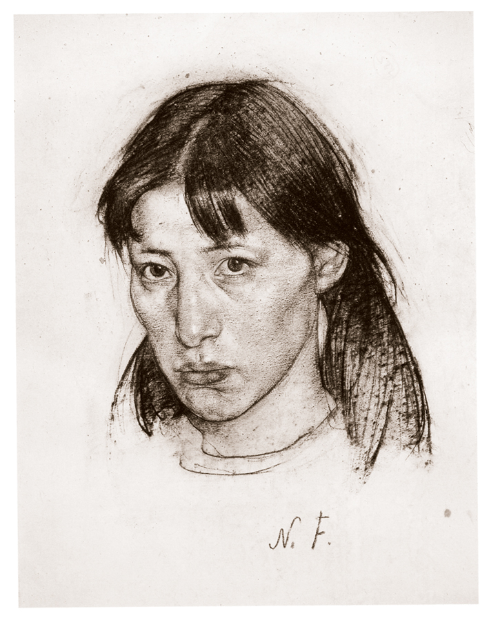  Nicolai Ivanovich Fechin —— 女人肖像 (4)